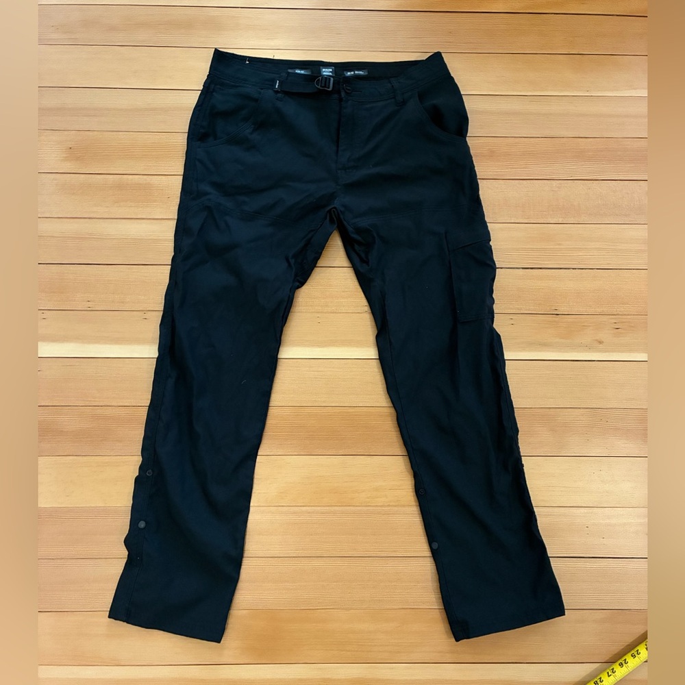 Prana Men's Stretch Zion Black Cargo Pants